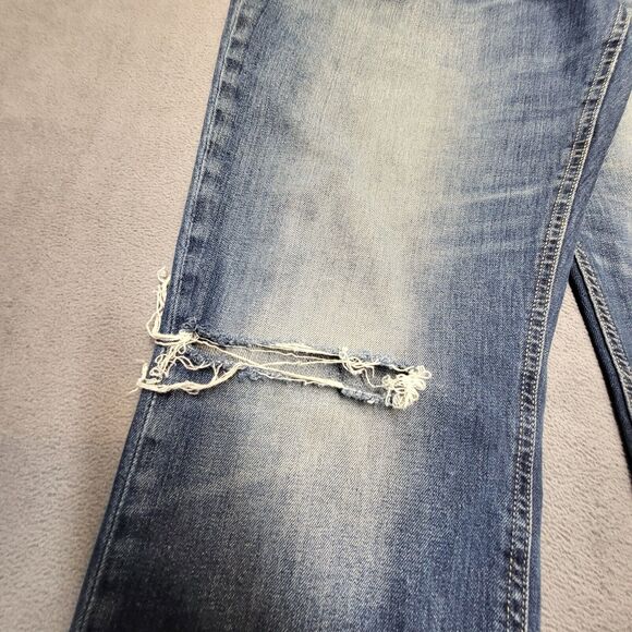Levis 541 Jeans Mens 36x30 Blue Straight Leg Denim Distressed Stretch - Picture 6 of 12